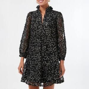 Tuckernuck Nightly Organza Palmerston Dress in Black Size XS